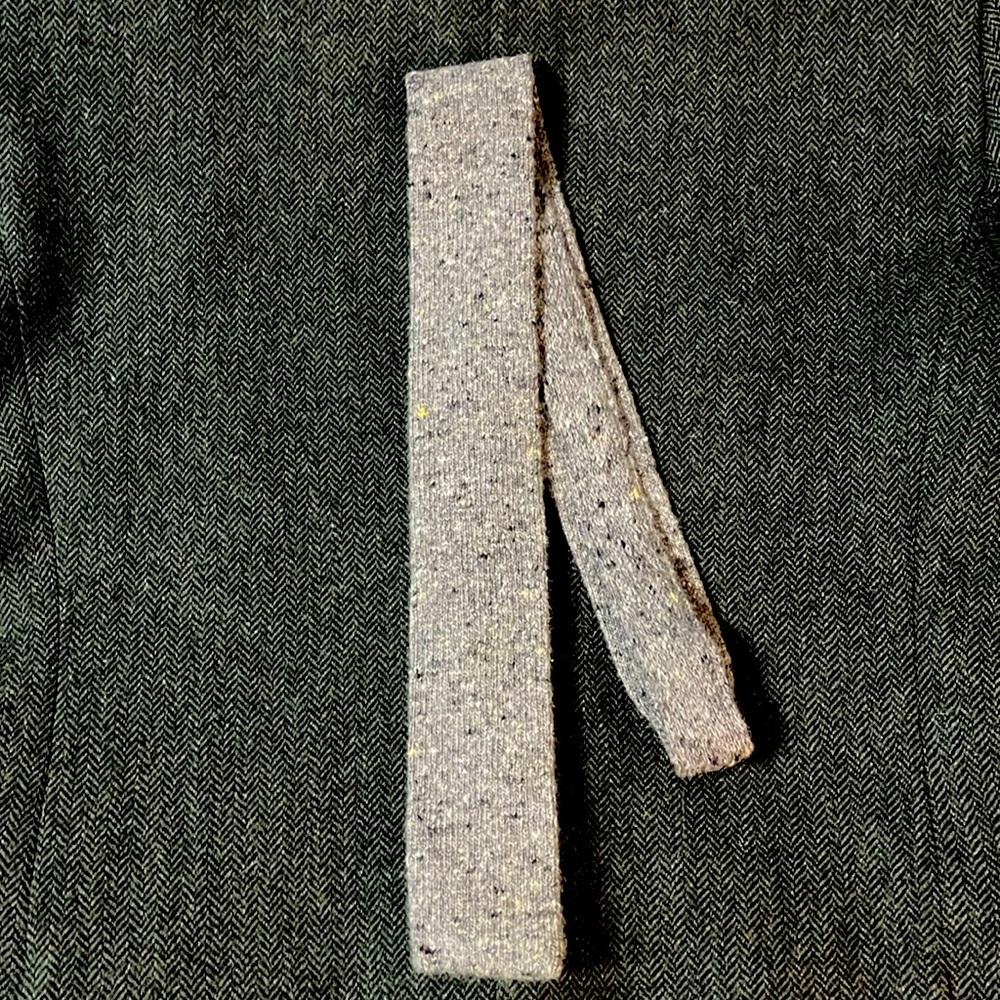 Grey Marled SUITSUPPLY Knit Cashmere and Wool Tie